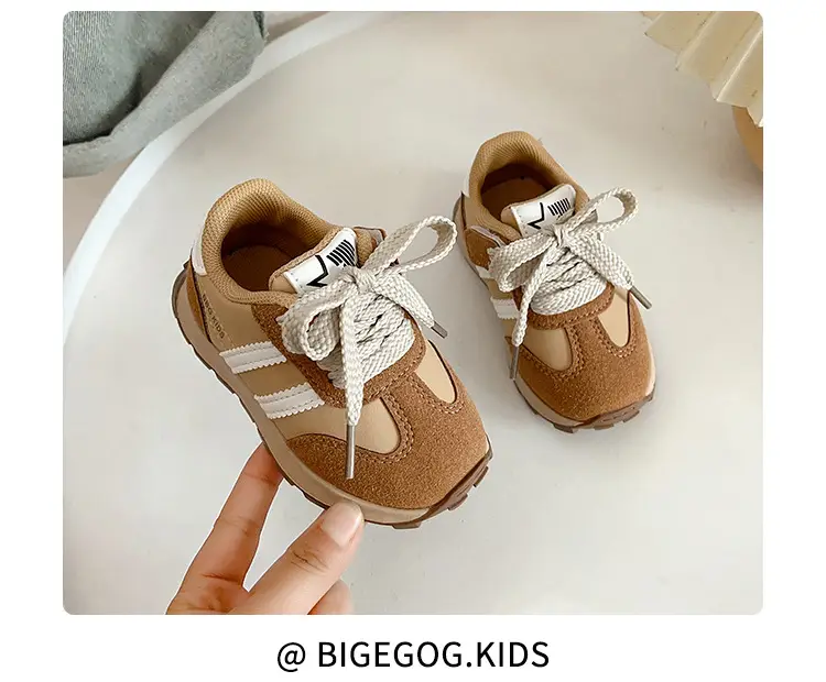 Korean Style Baby Sneakers Black Soft Sole 2025