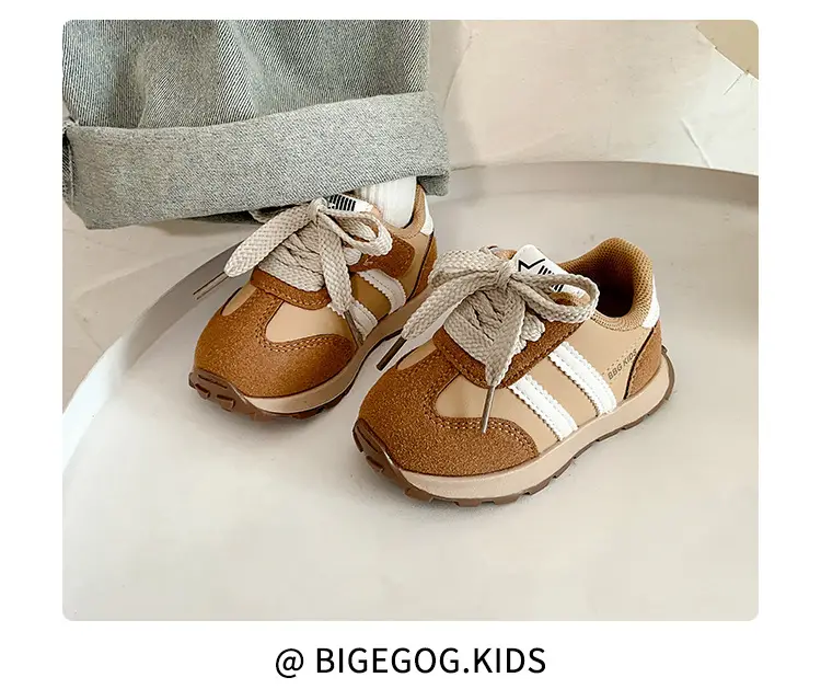 Korean Style Baby Sneakers Black Soft Sole 2025