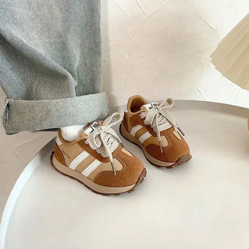 Korean Style Baby Sneakers Black Soft Sole 2025