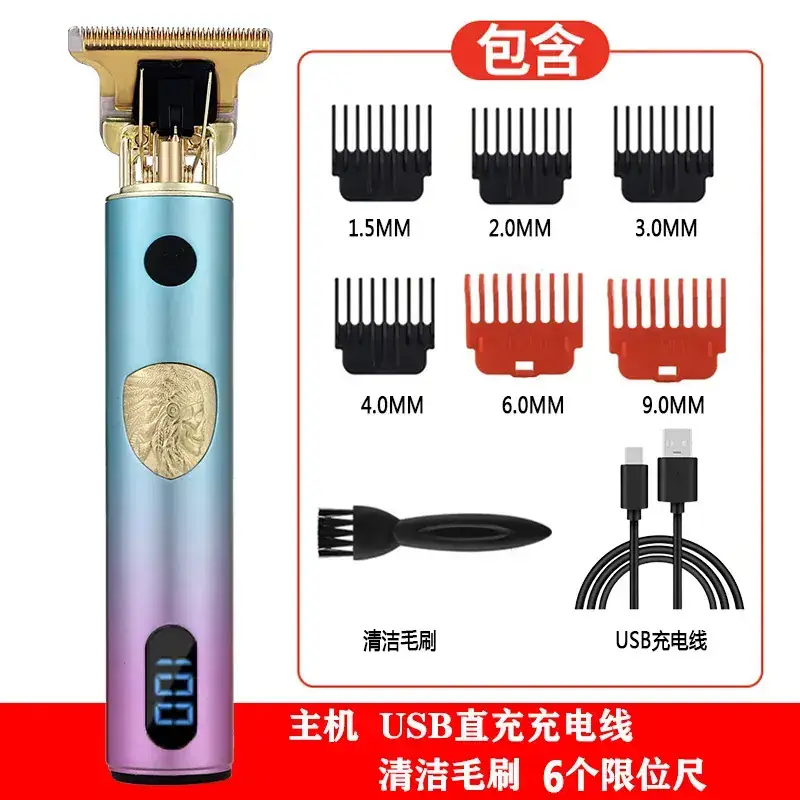 Digital Display Electric Hair Clipper with 6 Attachments - Image 18