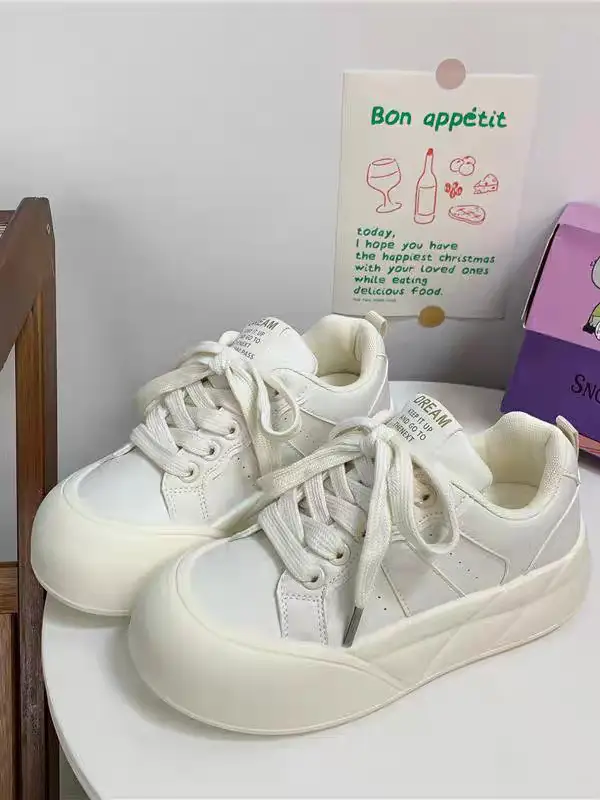 Women's Milk White Thick Skate Shoes 2025 — feature 4