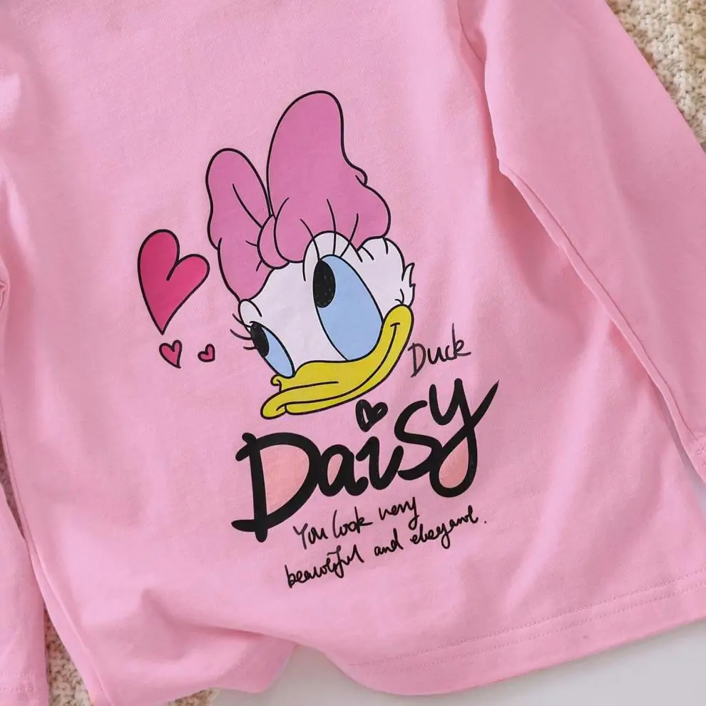 Girls Cotton Cartoon T-Shirt White Long Sleeve 2025 — feature 5