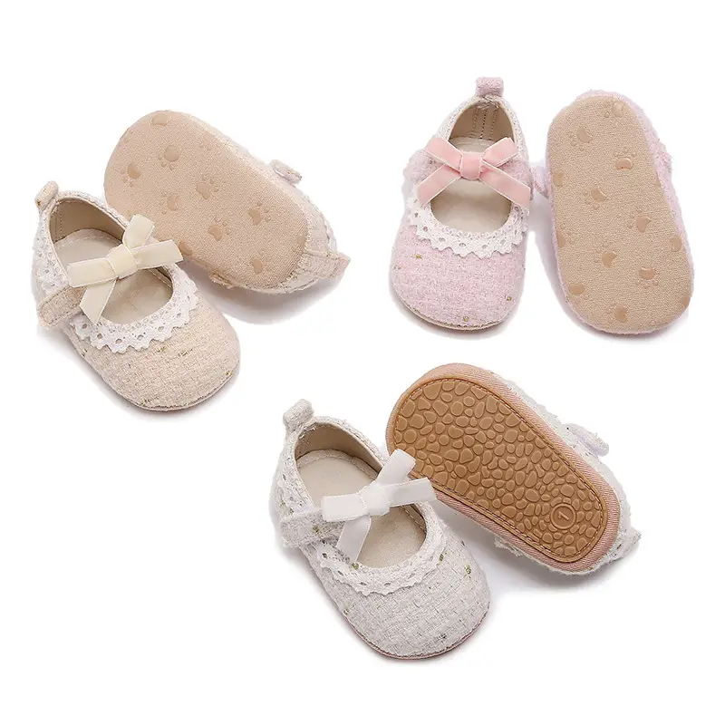 New Baby Shoes Spring Autumn Lace Bow Princess