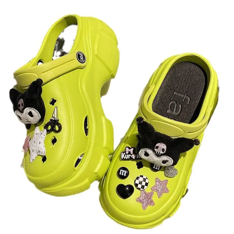 Sweet Cool Style Cave Shoes Women's Summer Outfit Casual Fashion Cartoon Kulomi Thick Bottom Non-Slip Toe Sandals for Women - Image 7