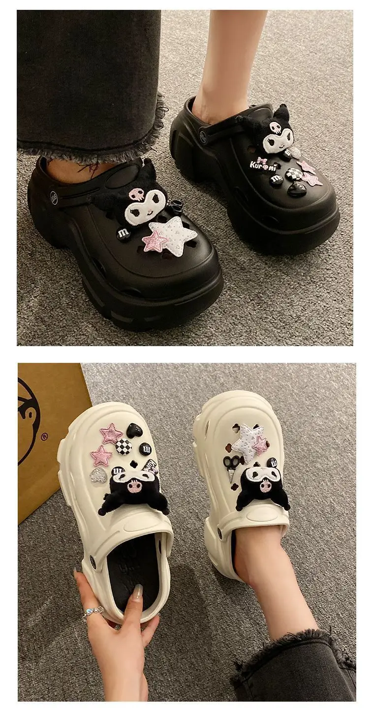 Sweet Cool Style Cave Shoes Women's Summer Outfit Casual Fashion Cartoon Kulomi Thick Bottom Non-Slip Toe Sandals for Women — feature 19