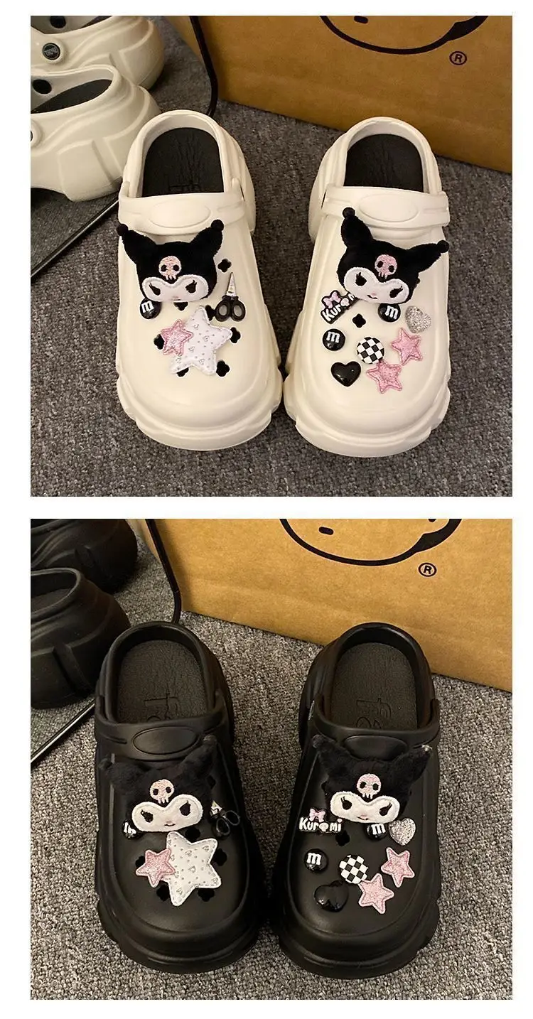 Sweet Cool Style Cave Shoes Women's Summer Outfit Casual Fashion Cartoon Kulomi Thick Bottom Non-Slip Toe Sandals for Women — feature 22