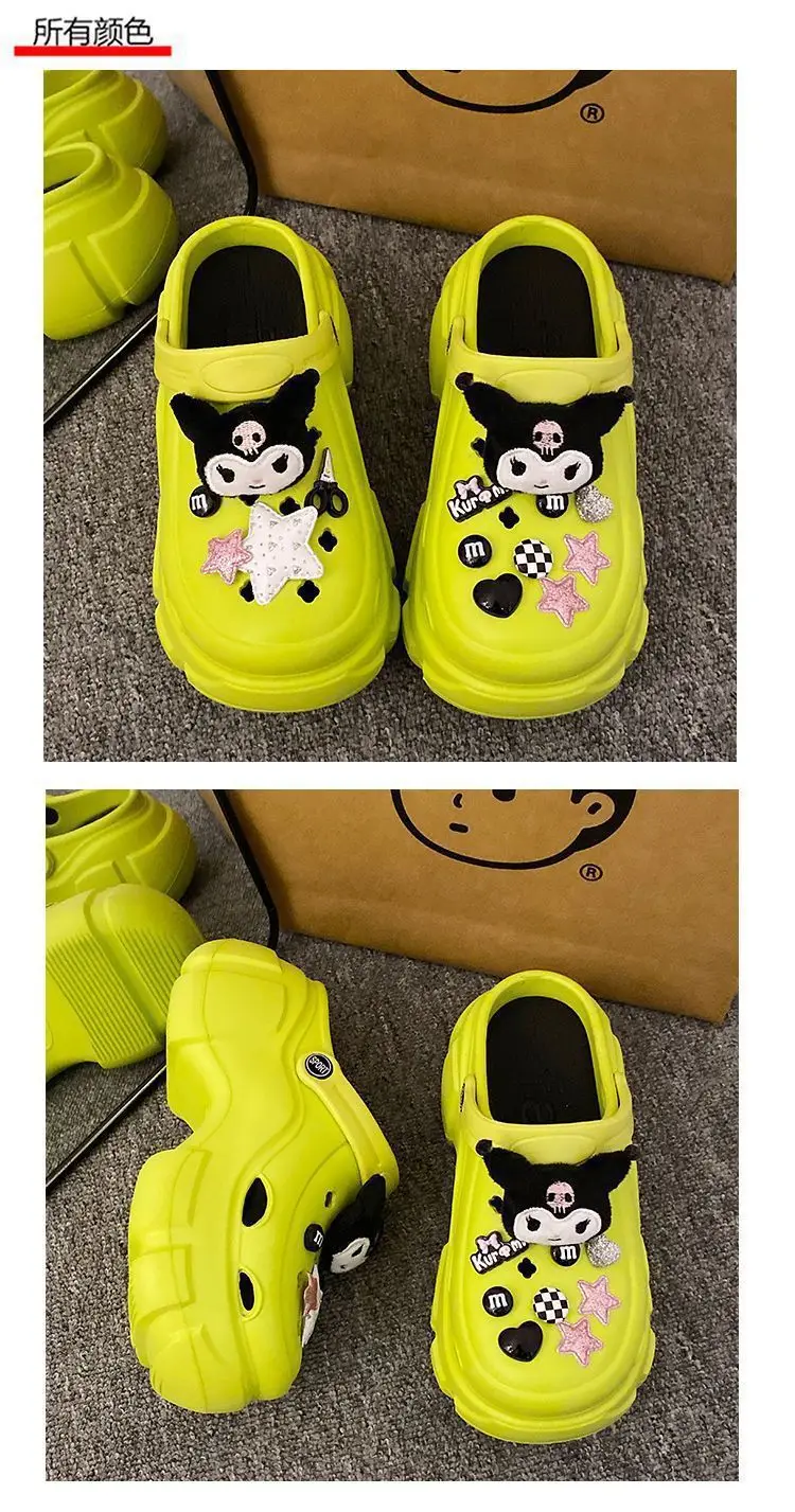 Sweet Cool Style Cave Shoes Women's Summer Outfit Casual Fashion Cartoon Kulomi Thick Bottom Non-Slip Toe Sandals for Women — feature 23