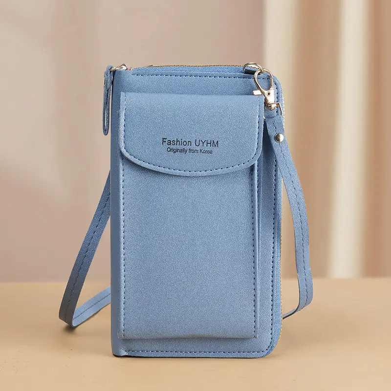 Women's Mini Satchel Phone Bag Grey Korean Style - Image 4