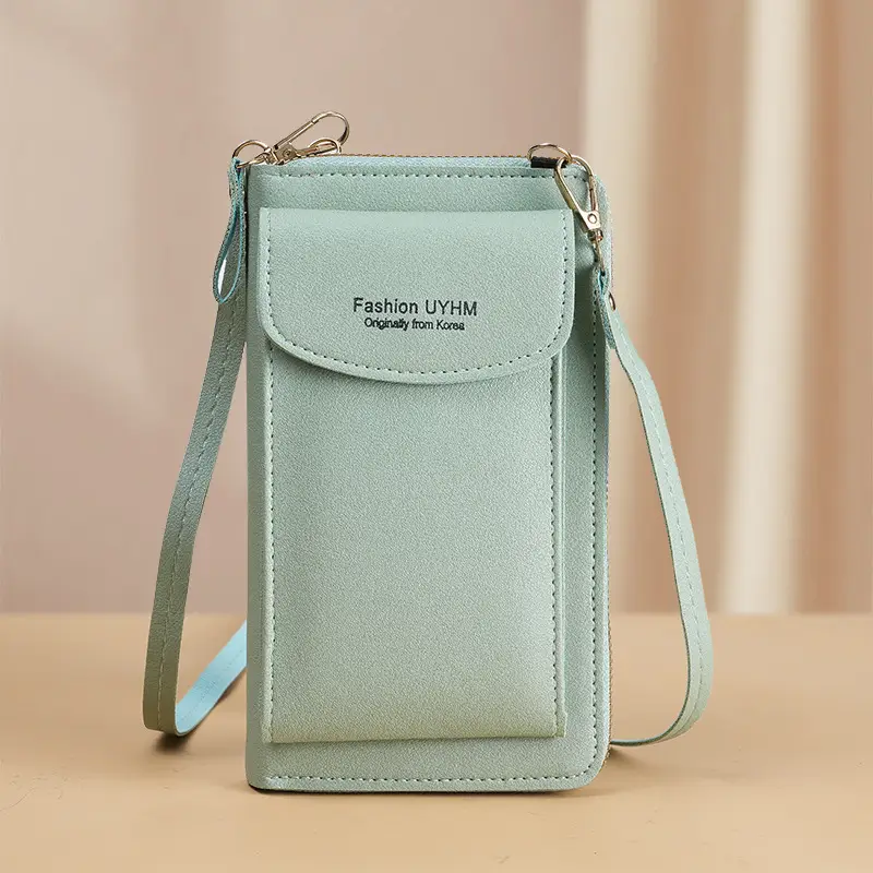 Women's Mini Satchel Phone Bag Grey Korean Style - Image 6