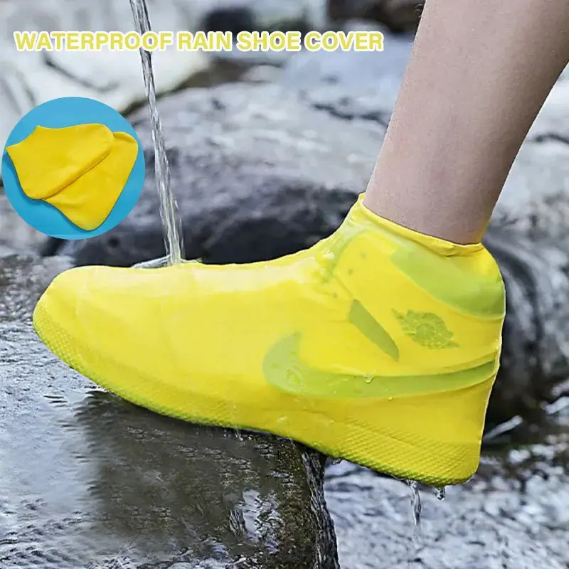 Latex Shoe Covers, Thickened Silicone Shoe Covers, Rainproof Shoe Covers, Special Waterproof Wear-Resistant Outdoor Non-Slip Shoe Covers and Foot Covers — feature 7