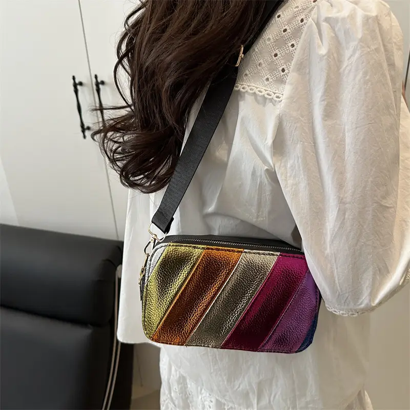 Rainbow Color Matching Crossbody Bag for Women 2025 - Image 4