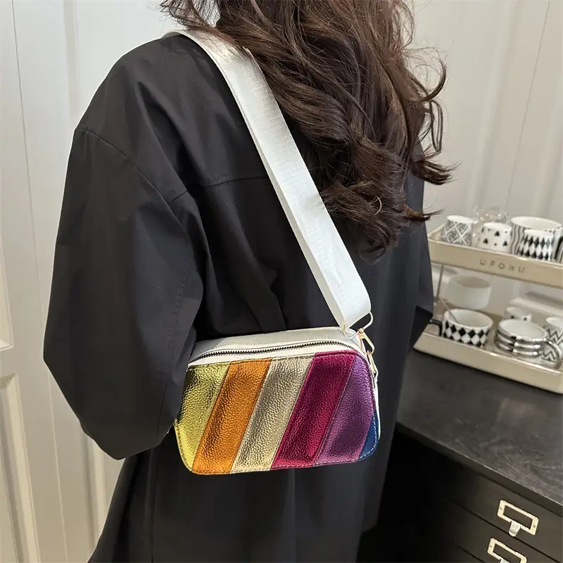 Rainbow Color Matching Crossbody Bag for Women 2025 - Image 5