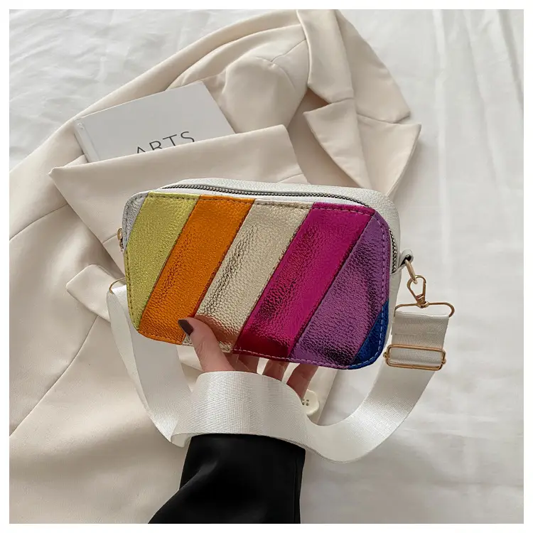 Rainbow Color Matching Crossbody Bag for Women 2025 — feature 16