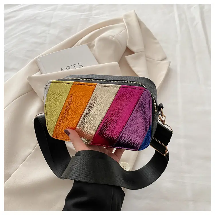 Rainbow Color Matching Crossbody Bag for Women 2025 — feature 17