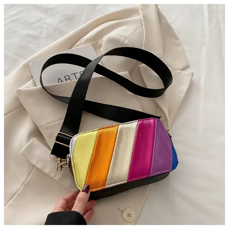 Rainbow Color Matching Crossbody Bag for Women 2025 — feature 19