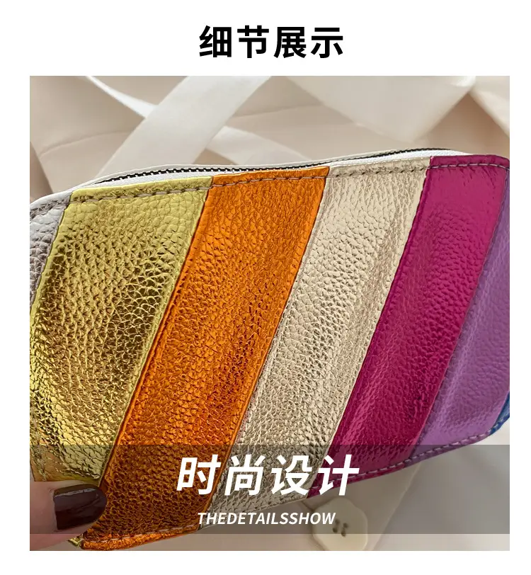 Rainbow Color Matching Crossbody Bag for Women 2025 — feature 4