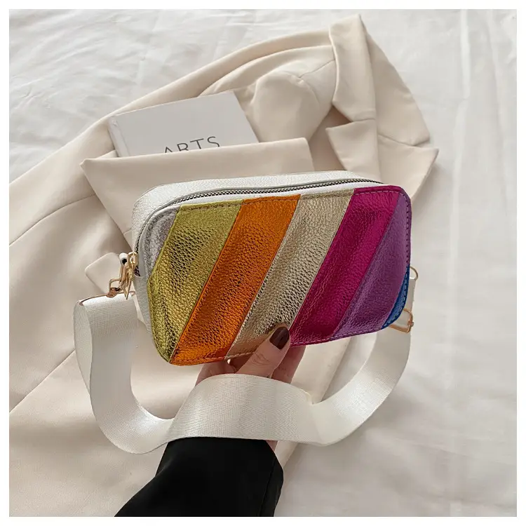 Rainbow Color Matching Crossbody Bag for Women 2025 - Image 2