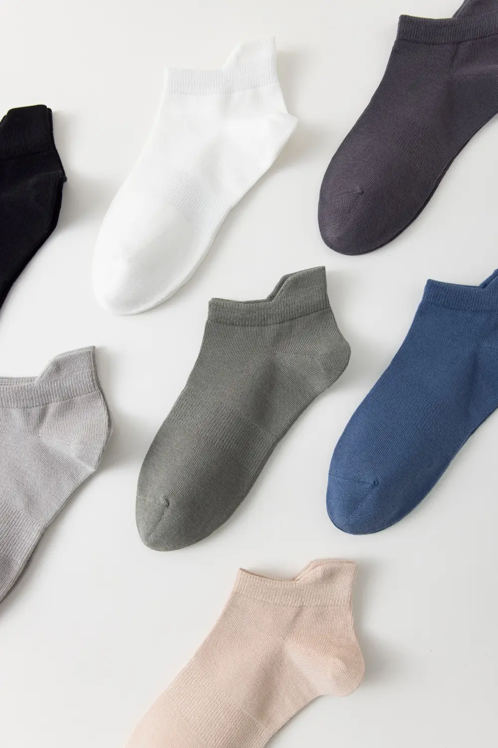 Socks men's spring and summer cotton short lifting ear antibacterial deodorant men's socks sweat-absorbent mesh breathable men's sports socks wholesale — feature 5