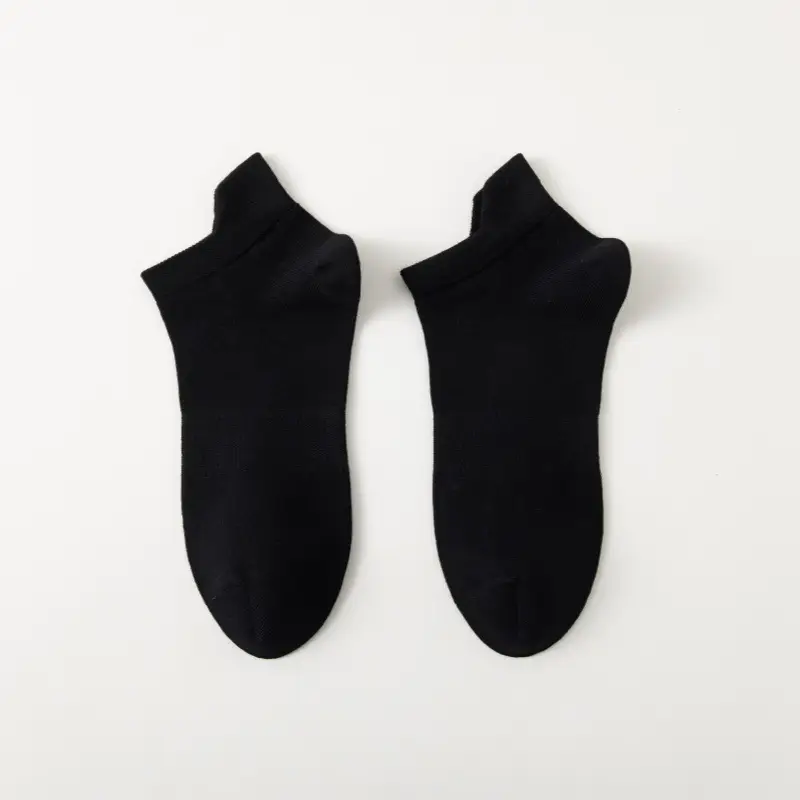 Socks men's spring and summer cotton short lifting ear antibacterial deodorant men's socks sweat-absorbent mesh breathable men's sports socks wholesale