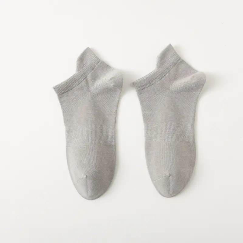 Socks men's spring and summer cotton short lifting ear antibacterial deodorant men's socks sweat-absorbent mesh breathable men's sports socks wholesale