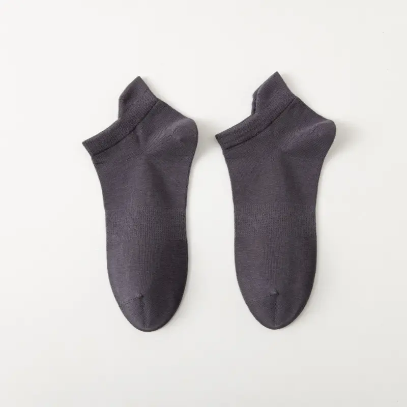 Socks men's spring and summer cotton short lifting ear antibacterial deodorant men's socks sweat-absorbent mesh breathable men's sports socks wholesale