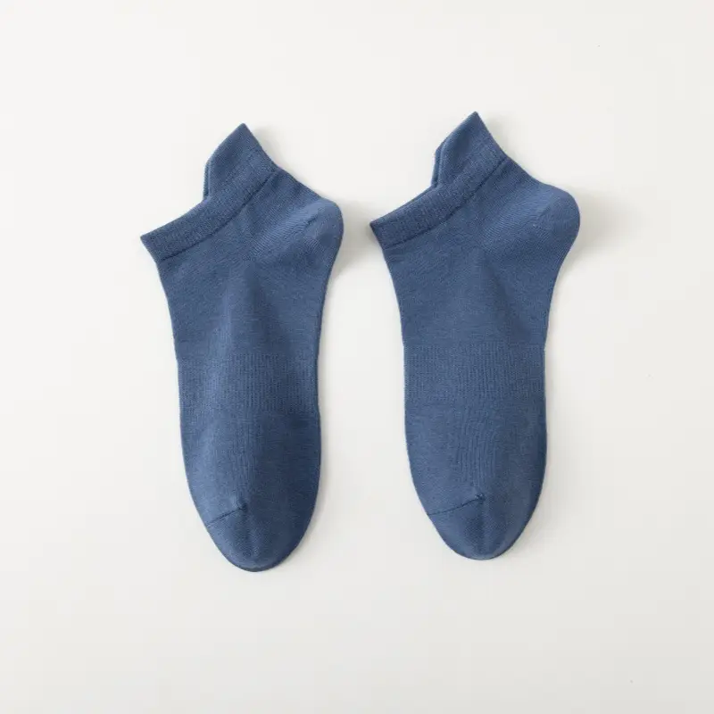 Socks men's spring and summer cotton short lifting ear antibacterial deodorant men's socks sweat-absorbent mesh breathable men's sports socks wholesale