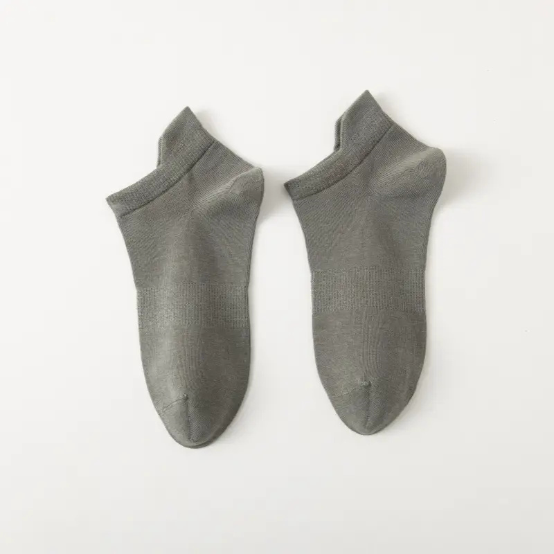 Socks men's spring and summer cotton short lifting ear antibacterial deodorant men's socks sweat-absorbent mesh breathable men's sports socks wholesale