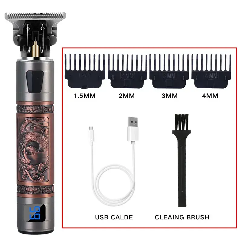 T9 Electric Hair Clipper with 3MM Blades & USB Charge - Image 13
