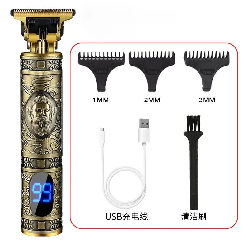 T9 Electric Hair Clipper with 3MM Blades & USB Charge - Image 2
