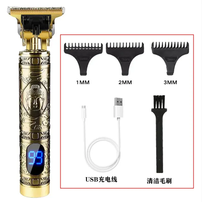 T9 Electric Hair Clipper with 3MM Blades & USB Charge - Image 3