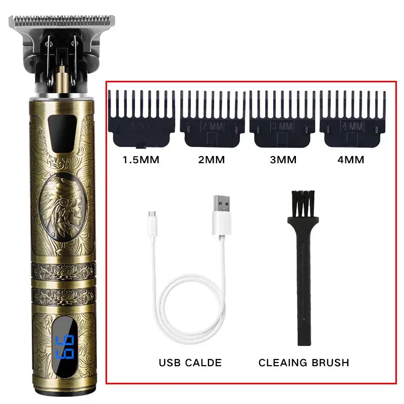 T9 Electric Hair Clipper with 3MM Blades & USB Charge - Image 5