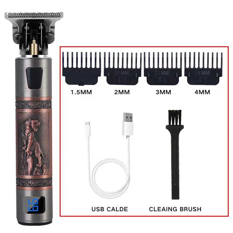 T9 Electric Hair Clipper with 3MM Blades & USB Charge - Image 9