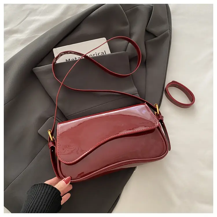 Black Patent Leather Shoulder Bag for Women 2025 — feature 29