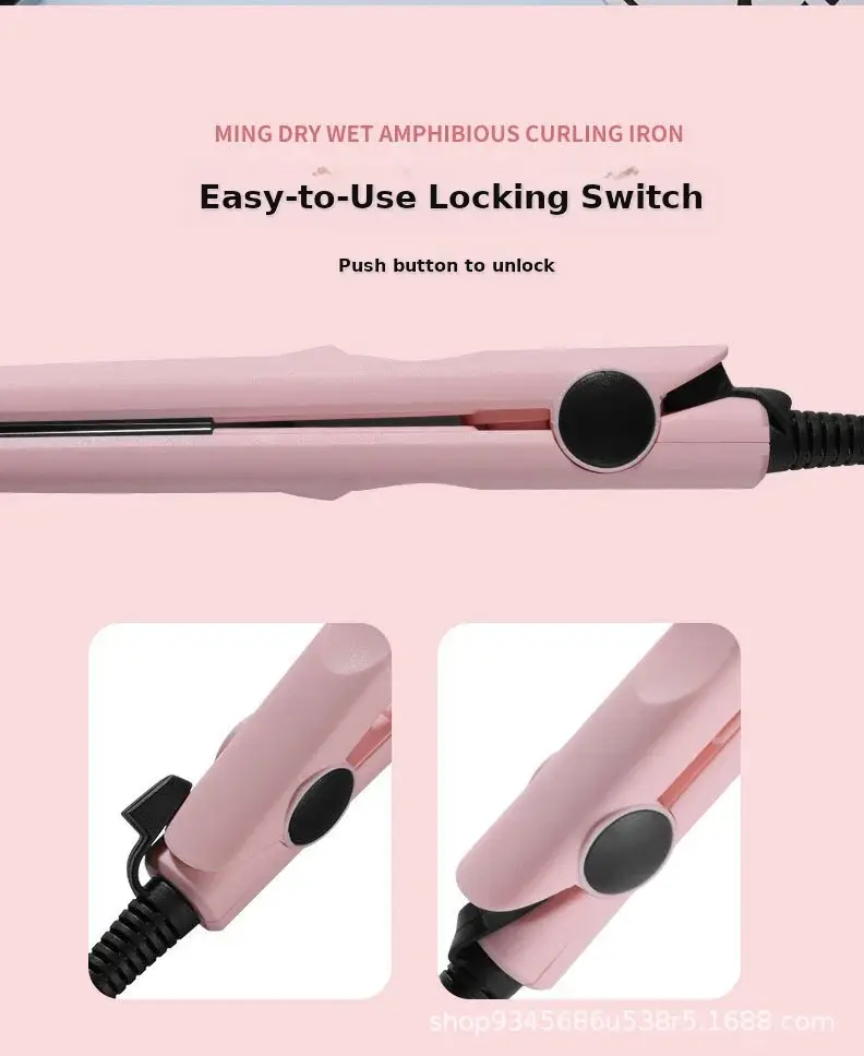 Mini Dual-Purpose Hair Straightener & Curler White — feature 15