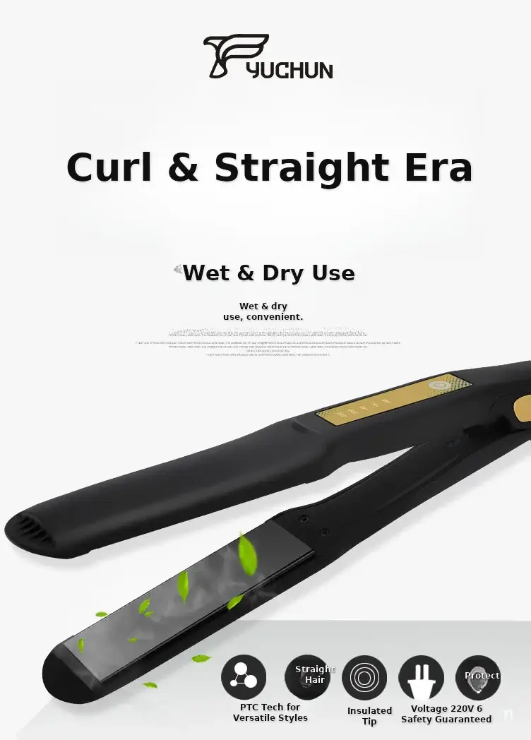 Mini Dual-Purpose Hair Straightener & Curler White — feature 26
