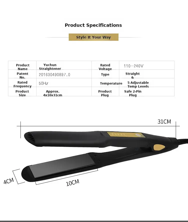 Mini Dual-Purpose Hair Straightener & Curler White — feature 29