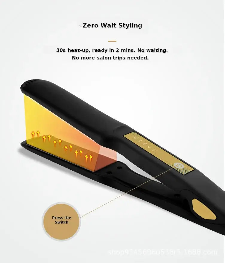 Mini Dual-Purpose Hair Straightener & Curler White — feature 32