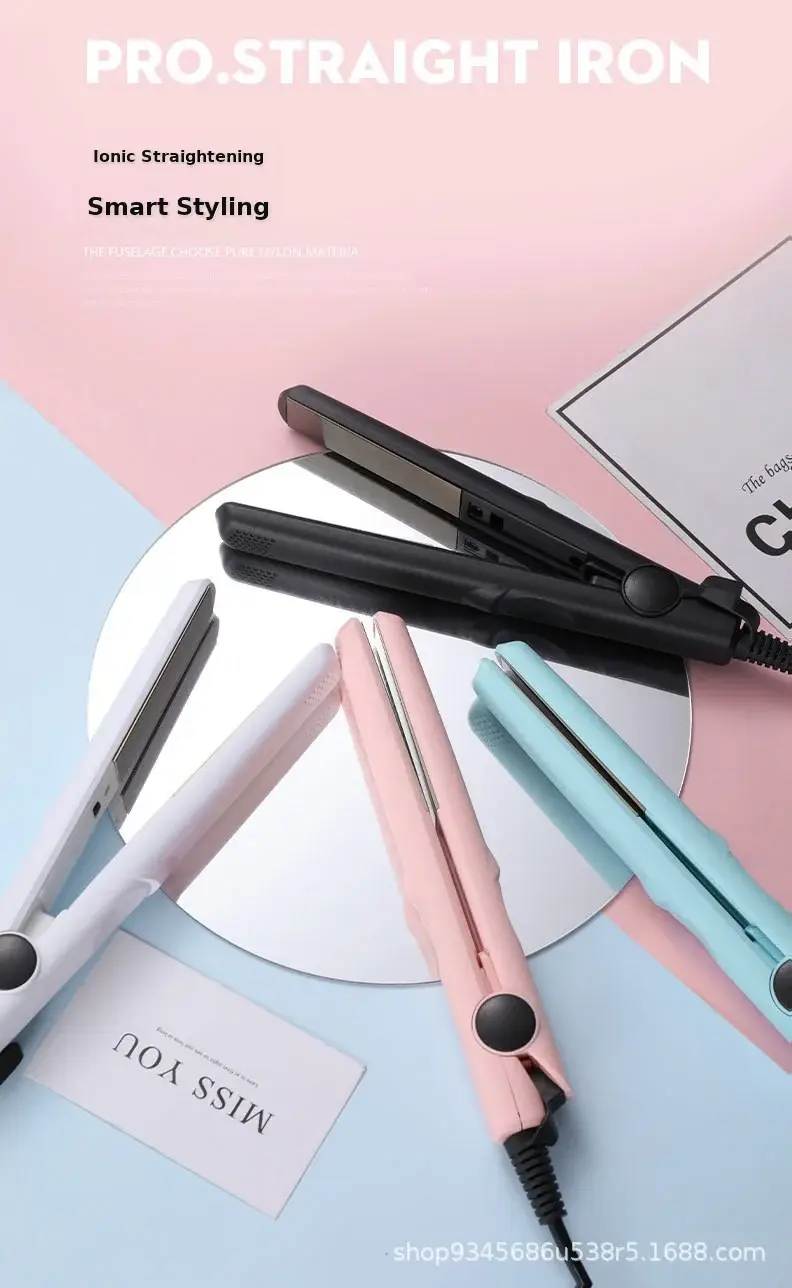 Mini Dual-Purpose Hair Straightener & Curler White — feature 4
