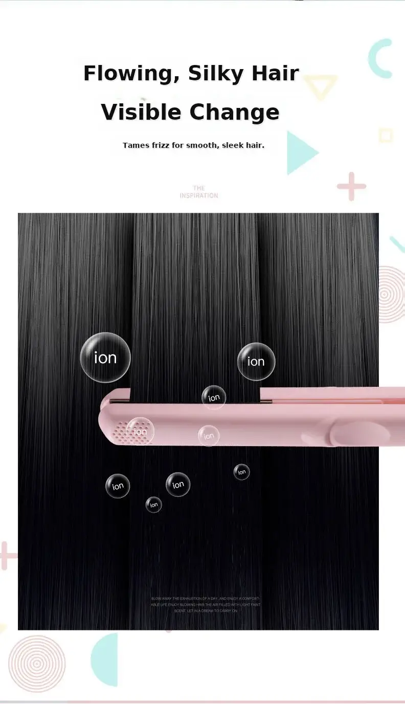 Mini Dual-Purpose Hair Straightener & Curler White — feature 5