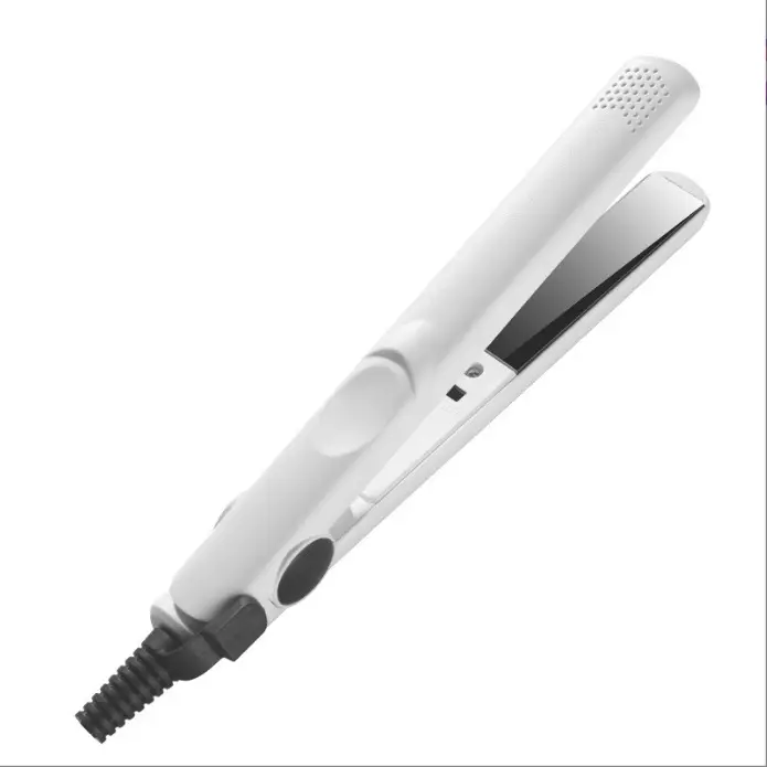 Mini Dual-Purpose Hair Straightener & Curler White - Image 2