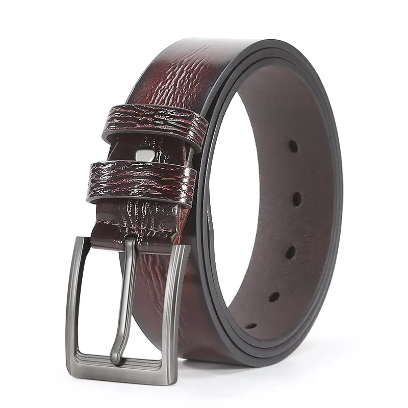 Cross-border Men's Belt with Joker Buckle, Leather Strap, 4 Colors - Image 2