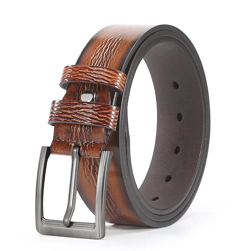 Cross-border Men's Belt with Joker Buckle, Leather Strap, 4 Colors - Image 3