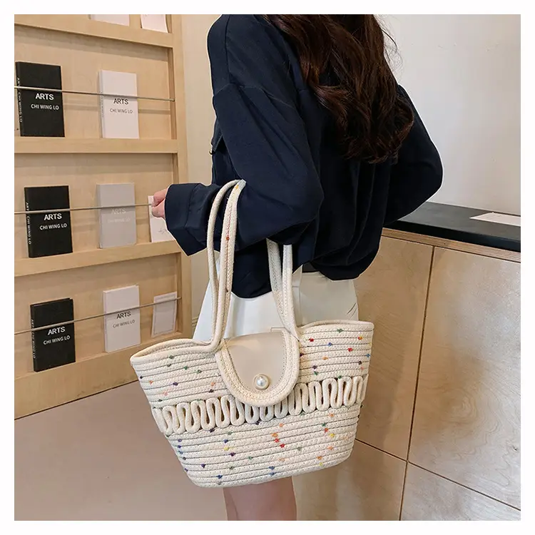 2026 Summer Straw Woven Tote Bag Large Capacity — feature 11