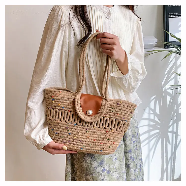2026 Summer Straw Woven Tote Bag Large Capacity — feature 13