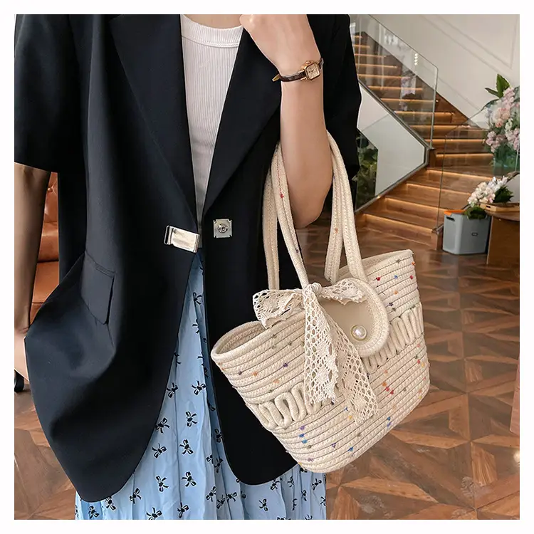 2026 Summer Straw Woven Tote Bag Large Capacity — feature 15