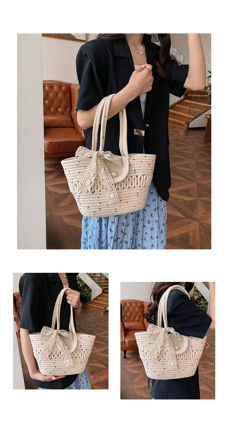 2026 Summer Straw Woven Tote Bag Large Capacity — feature 7