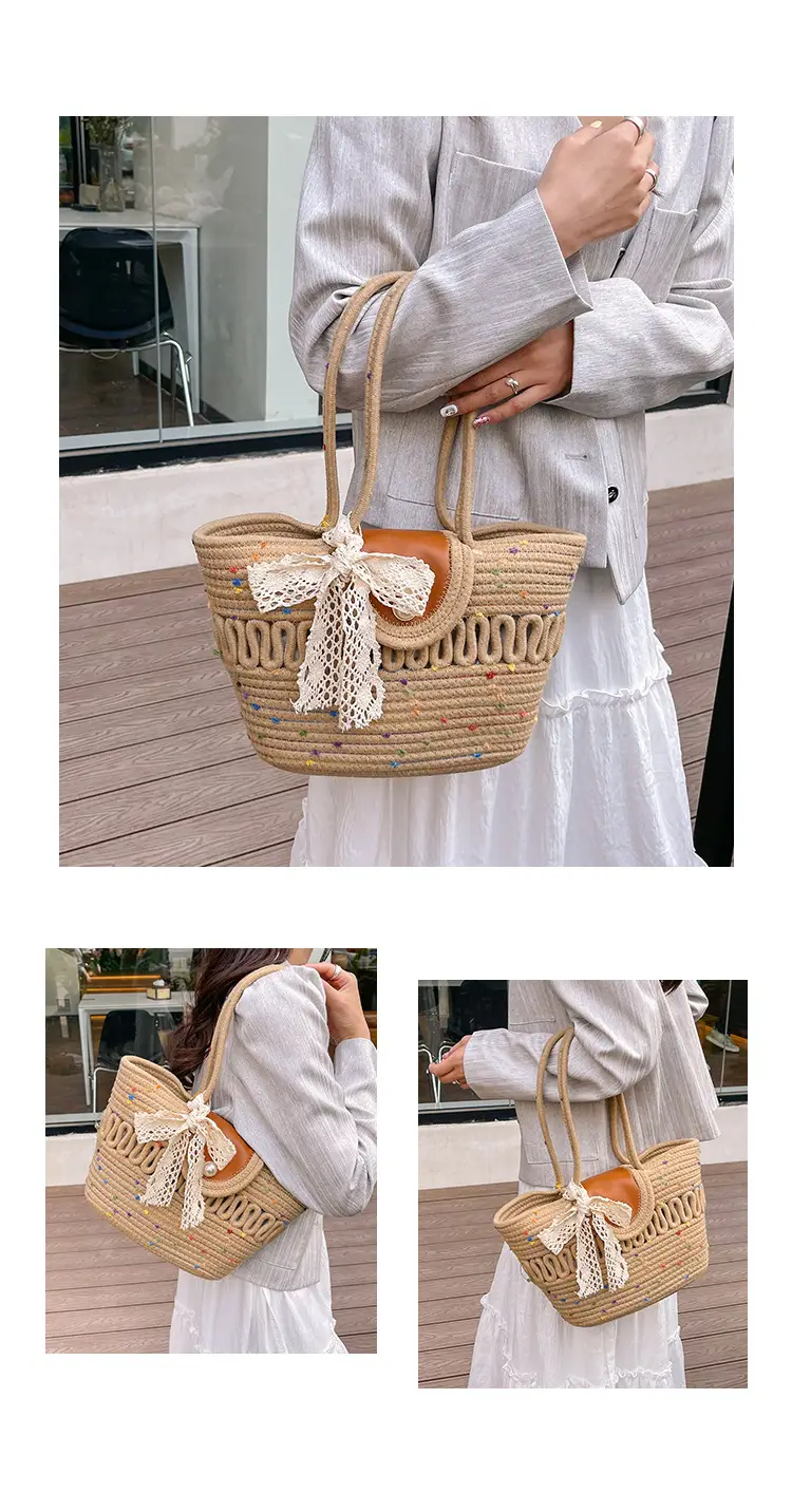 2026 Summer Straw Woven Tote Bag Large Capacity — feature 8