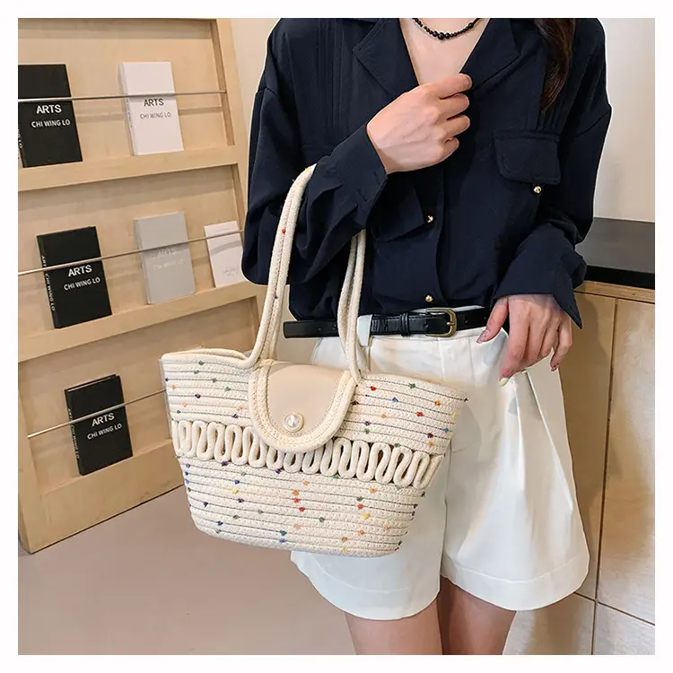 2026 Summer Straw Woven Tote Bag Large Capacity — feature 9