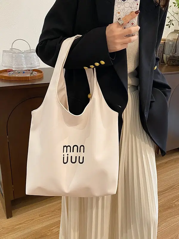 Silver MN UUU Large Capacity Tote Bag 2025 - Image 5