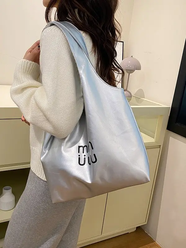 Silver MN UUU Large Capacity Tote Bag 2025 - Image 6